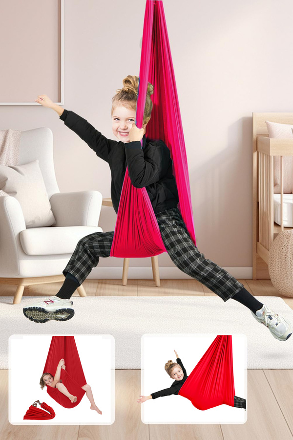 Leiste Kids Yoga Fly swing Salıncak Duyusal Jimlastik salıncak Çocuk Aktivite Duyu Denge Gelişim salıncağı