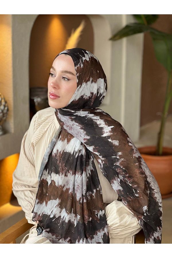Modakaşmir-Spring Rhythm Pattern Bamboo Shawl 1