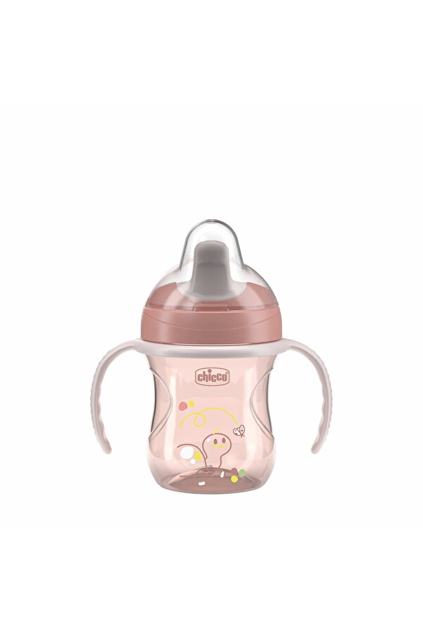 Chicco YARI YUMUŞAK UÇLU BARDAK 6 AY KIZ