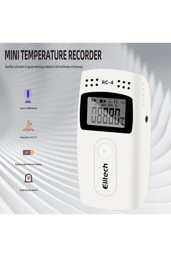 Choice-WHITE RC-4 Mini Temperature Data logger USB Datalogger Temperature Data Recorder External Sensor 160 1