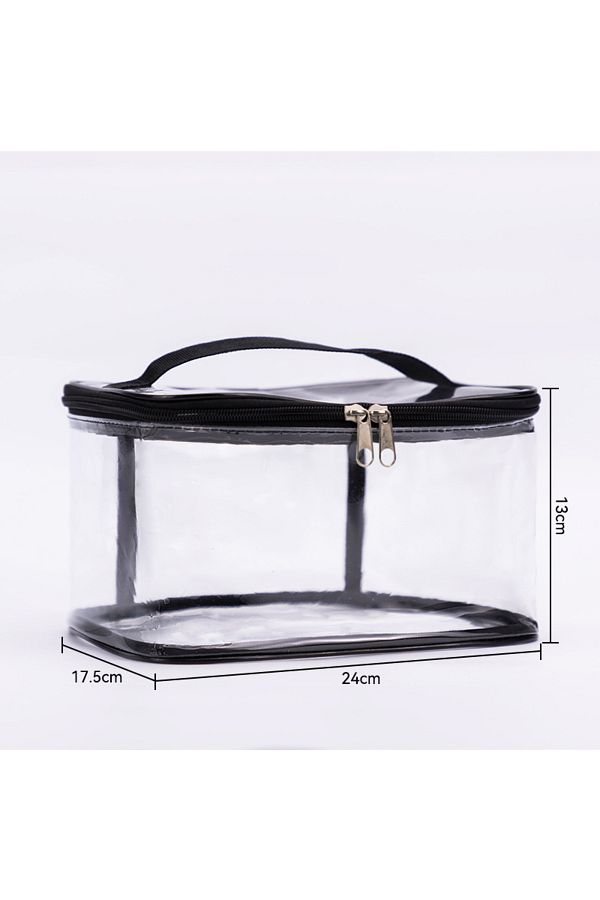 Choice-1 pcs Transparent Mesh Zipper Toy Storage Bag - Large Capacity Puzzle and Block Organizer, Ideal for 1