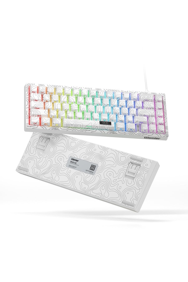 womier-Magnetic Switches WHITE WOMIER M68 HE V2 Rapid Trigger Gaming Keyboard,65% Wired Mechanical Keyboard 1