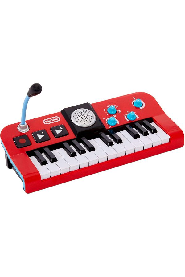 Little Tikes-My Real Jam Keyboard – Red | Toy Piano with Microphone & Bluetooth for Kids 1