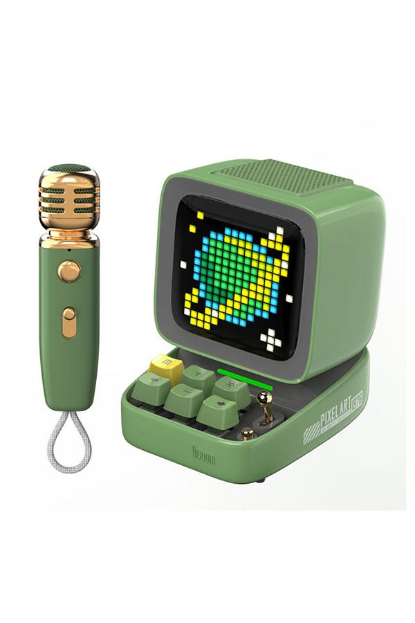 DIVOOM-Ditoo-Mic Retro Pixel Art Game Bluetooth Speaker Microphone Karaoke Function 1
