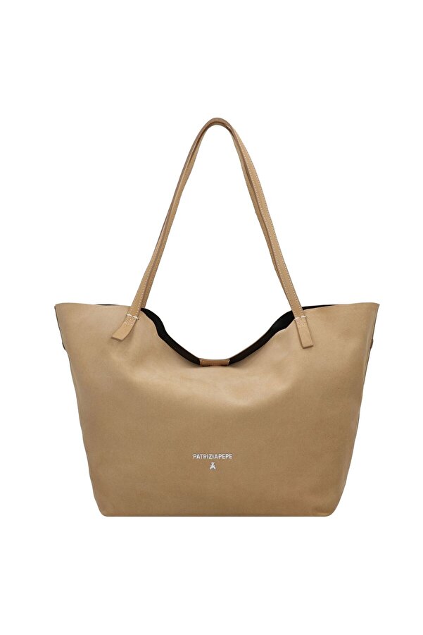 Patrizia Pepe Shopper Tasche Leder 43 Cm- Trendyol
