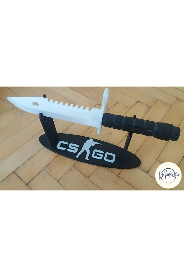Modellio3D-Cs:Go M9 Bayonet 3D Printing Decorative Knife Model + Stand 1