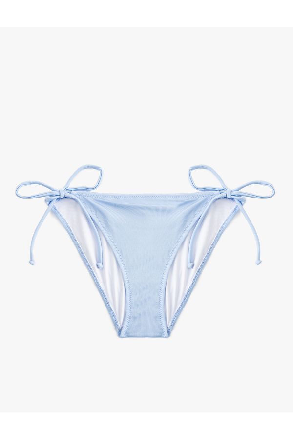 Koton-Shiny Bikini Bottom with Drawstrings on the Sides 1