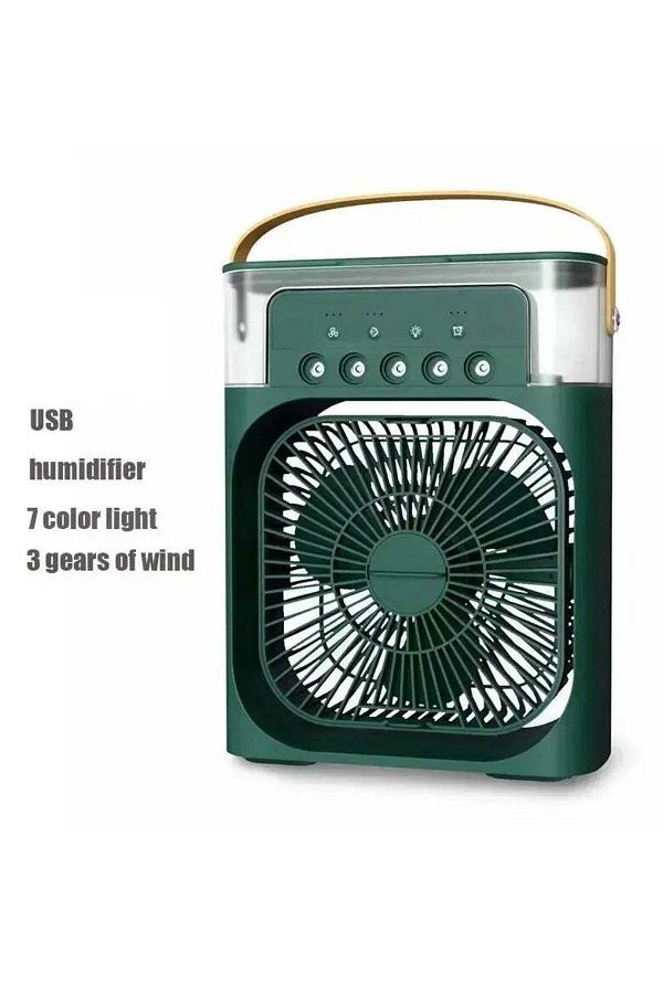 Weedasi-Portable Mist Sprinkler Fan With 5 Water Outputs And 3 Speeds And 7 Different LEDs Light Colours 1