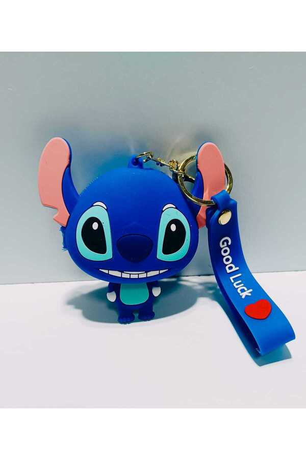 OSO HOME-Cute Stilch Saks Color wallet mini silicone soft zipper wallet keychain 1