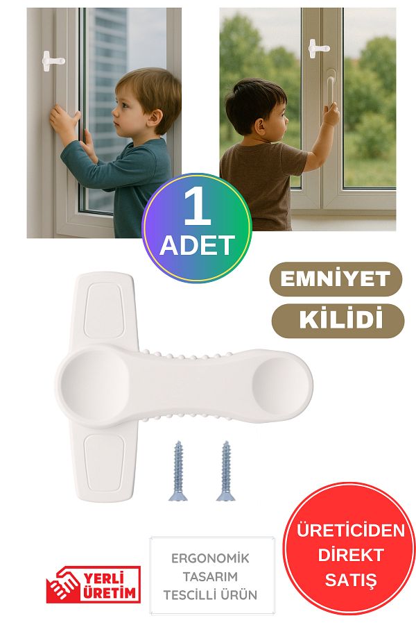 WAPPA-1 قطعة بولي كلوريد الفينيل Pimapen نافذة زجاج باب شرفة قفل أمان آمن 1