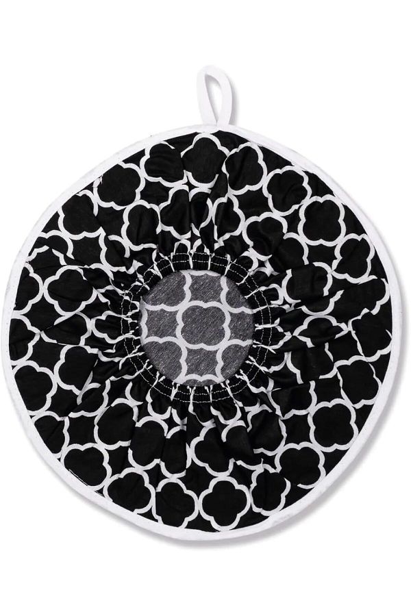 KDROĞLU-Never Fails Rice Brewing Cover, Elasticated Standard Size Brewware for Pots & Black H 1