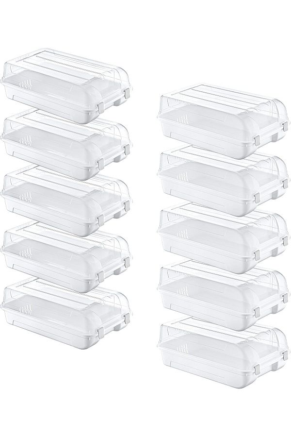 Mu Art Ahşap-Mrt Set of 10 5 Women & 5 Men White Shoe Box Art 871301 1