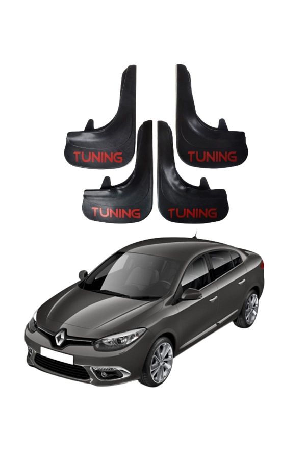 SONİKON LİNE-Renault Fluence Tuning Written 4-Piece Dust Cover Mudguard Mudguard Compatible with All Cases Modified 1
