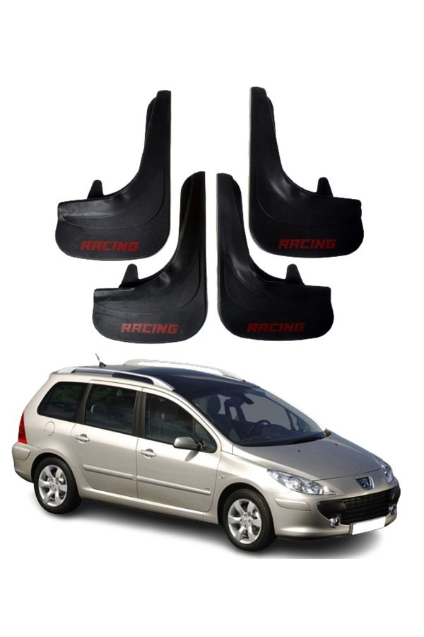 SONİKON LİNE-Peugeot 307 Stw Racing Written Compatible with All Cases 4-Piece Gaiter Mudguard Gaiter Modified 1