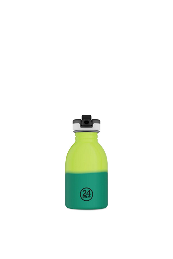 24Bottles Kids Bottle Reactive Sarı/Yeşil Paslanmaz Çelik Çocuk Su Matarası 250 ml