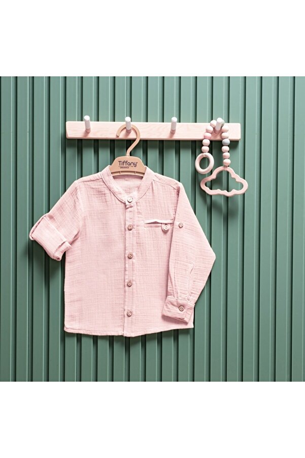 Tiffany Baby Kıds Tiffany Baby Müslin Theme Hakim Yaka Uzun Kol Gömlek 26120