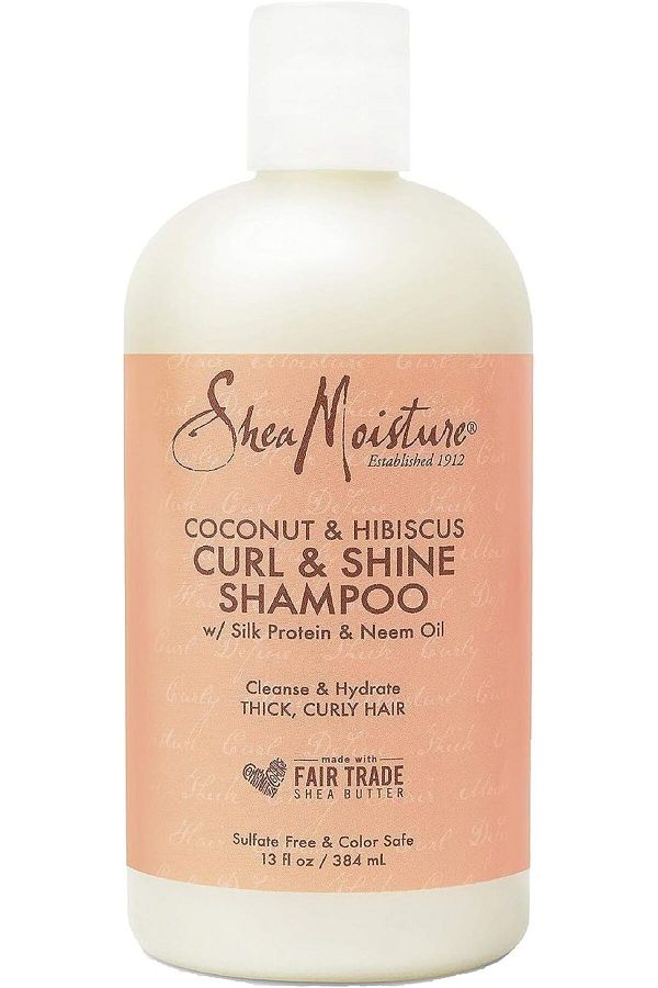 Shea Moisture-Coconut & Hibiscus Curl & Shine Shampoo For Unisex 13 Oz, Multi, 384 ml (Pack Of 1) 1