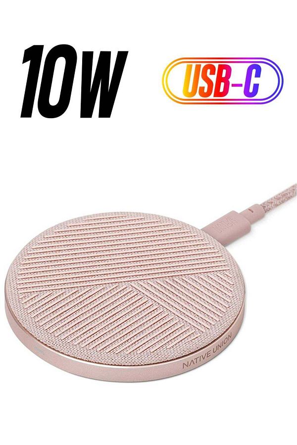 Native Union-Drop Qi Certified Wireless Charger - 10W Non-Slip Fast Charging Pad For Wireless Device 1