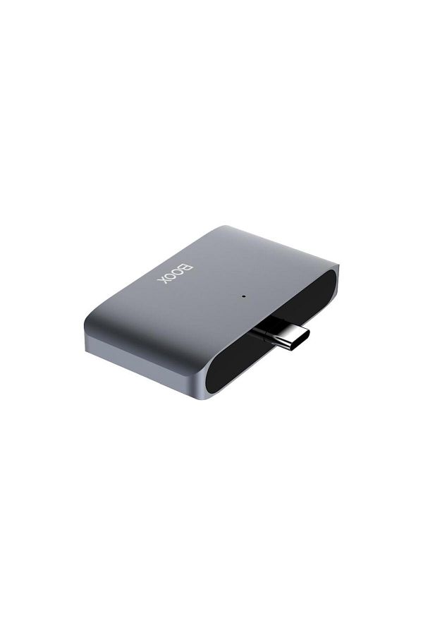 BOOX-Hub USB-C BOOX, OTG/TF/SD Smart Card Reader, pentru E-book Reader Onyx Boox, Gri 1