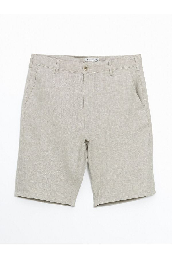 LC Waikiki-Lcwaikiki Classic Standard Fit Linen Blend Men's Shorts t t 1