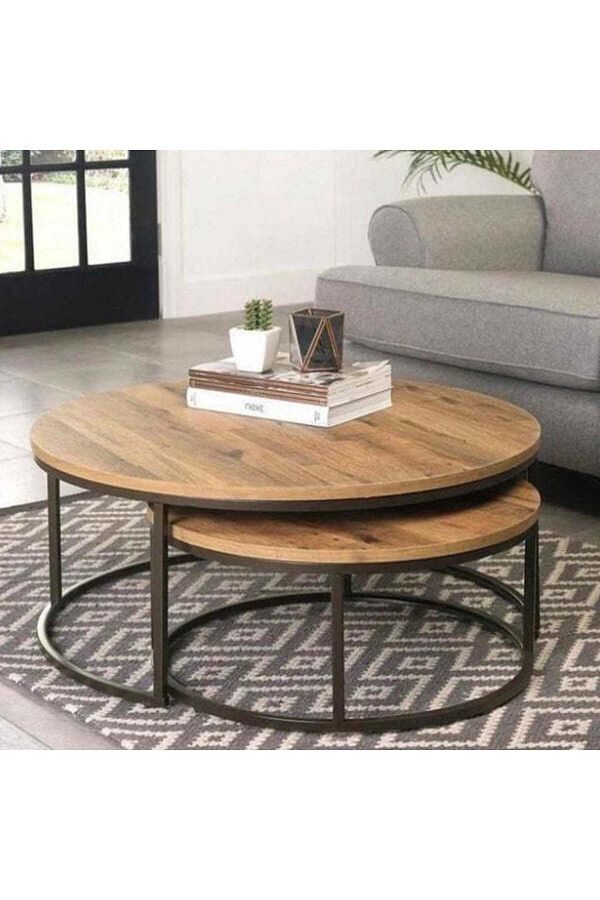 Orient-2-Piece MDF Nesting Table Set – Modern Design 1