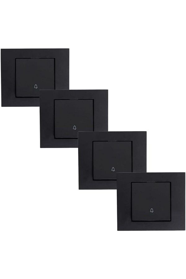 OVİVO-Ovivo Grano Black - Switch - Commutator - Vavien - Triple Switch - Light Switch (Light Switch 1