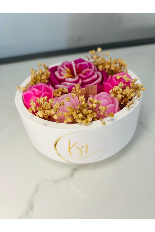 kzygroup Oval tabak şık tasarım mini çiçek bahçesi mumluk set