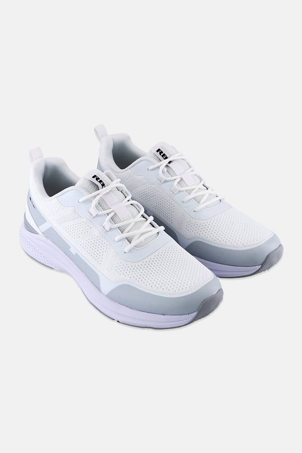 RBX-Men Brand Logo Lace Up Outdoor Shoes, White 1
