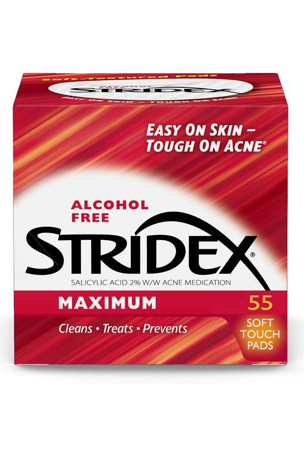Stridex-Daily Care Acne Pads with Salicylic Acid, Maximum Strength, 55 Soft Touch Pads 1