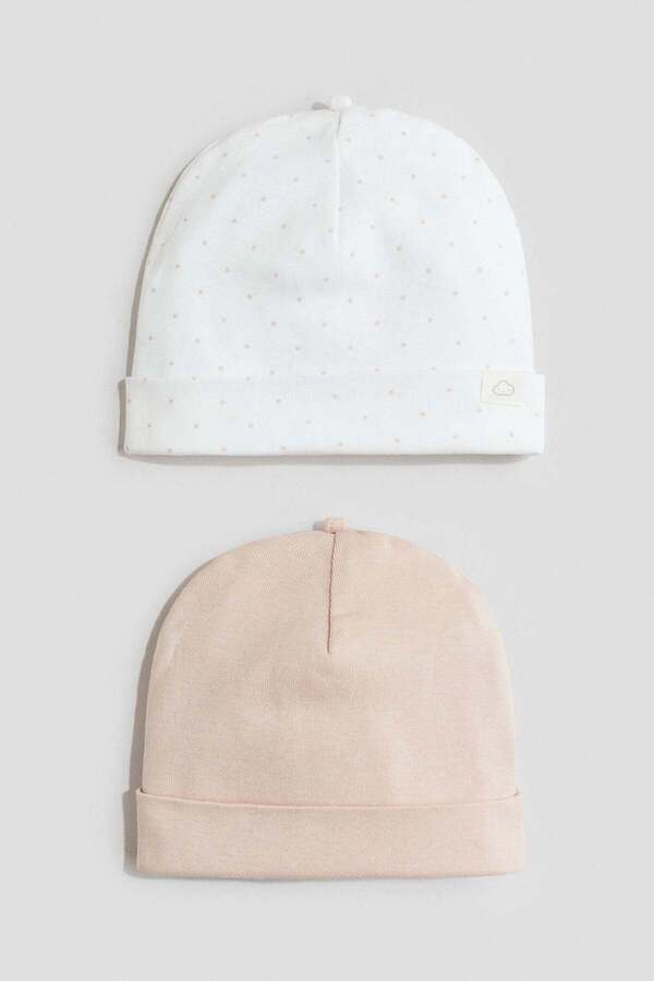 H&M 2-pack cotton hats- Trendyol