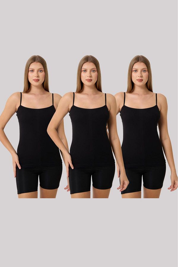 Clara Butik-Giysem 3-Piece Basic Rope Strap Tank Top 1
