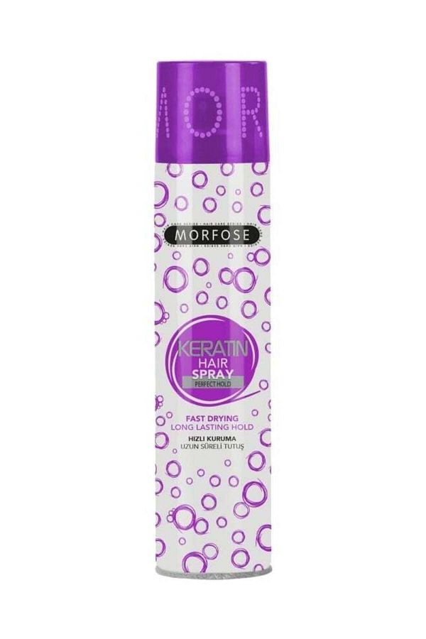 Morfose-Keratin Hair Spray - 250ml for Fast Drying, Long-Lasting Hold 1