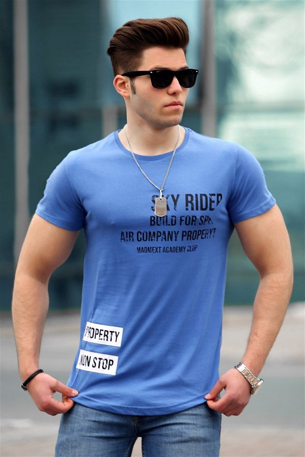 Madmext-Bedrucktes Saks Herren T-Shirt 4457 1