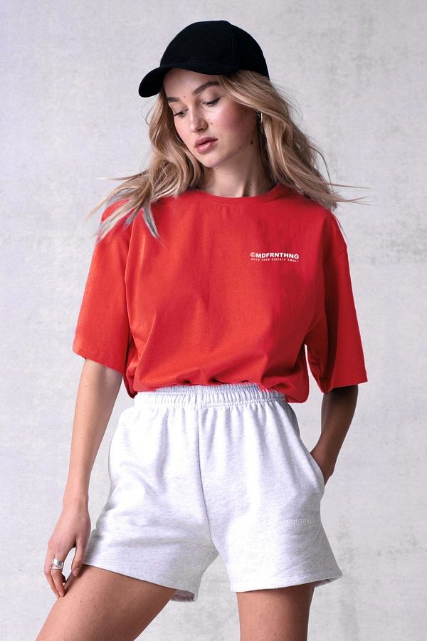 Madmext-Oranges T-Shirt mit Aufdruck „Mad Girls“ MG1197 1