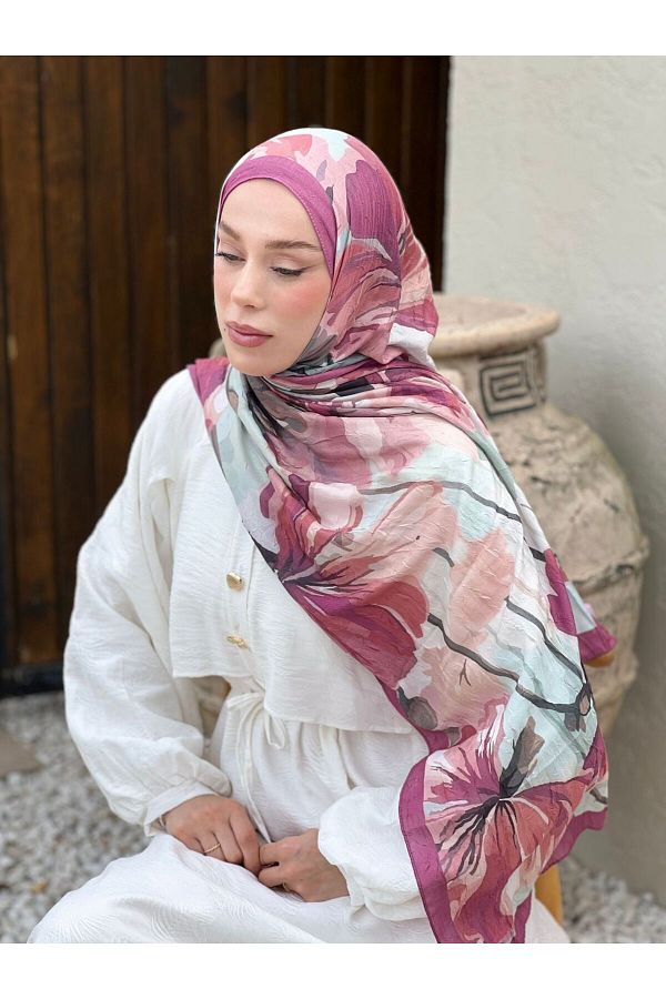 Modakaşmir-Rhapsody Pattern Bamboo Shawl 1
