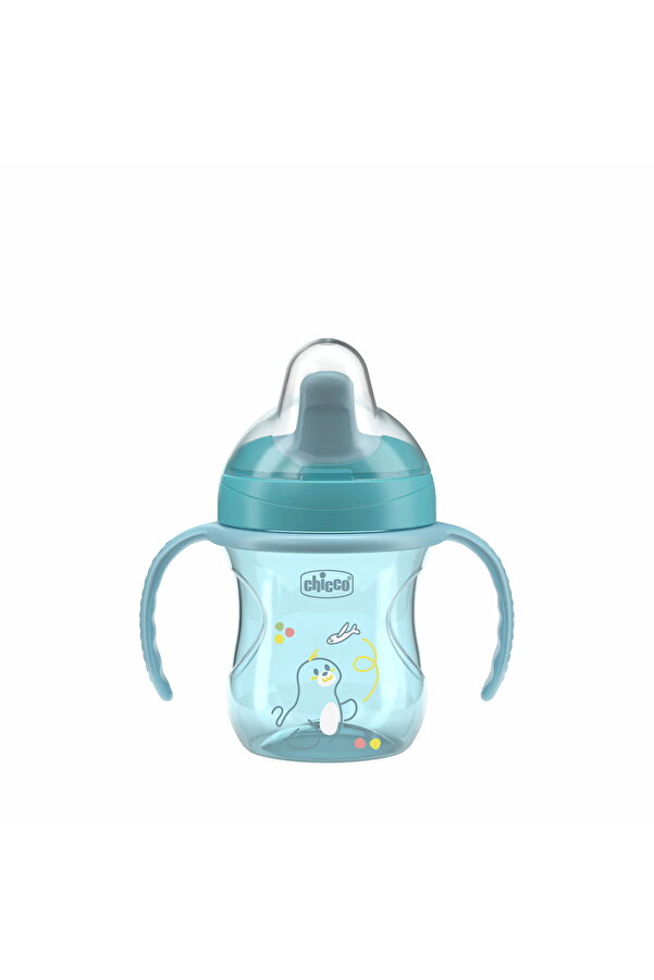 Chicco YARI YUMUŞAK UÇLU BARDAK 6 AY ERKEK