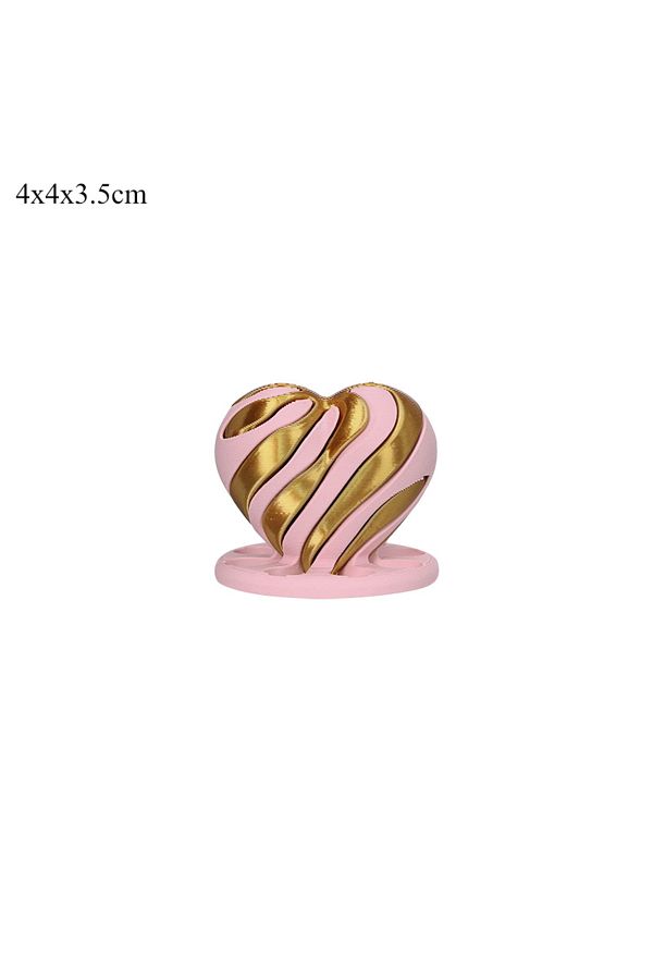 Choice-C 3D Printed Spiral Impossible Heart Passthrough Fidget Toy Decompression Spinning Three-Dimensiona. 1