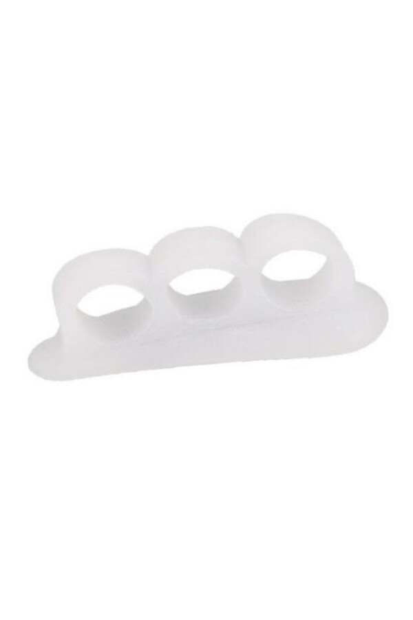 Choice-white 1Pair Silicone Gel Hammer Toe Straightener Corrector For Curled Toes Feet Foot Care Adjuster 1