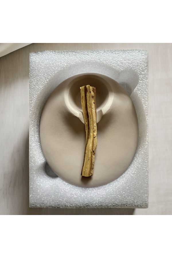 Choice-14.5x12.5x3.5cm mise Cement Palo Santo Holder - Peru Palo Santo Sage Burning Dish Tray - Meditation 1