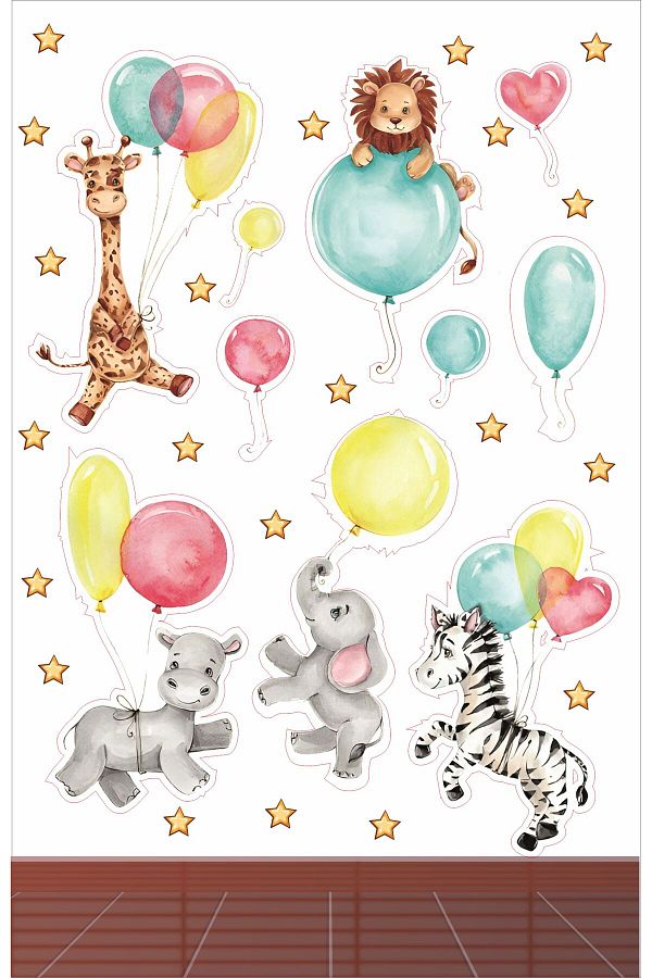 Göktuğ Hediyelik-Tema animalelor cu balon care zboară 1