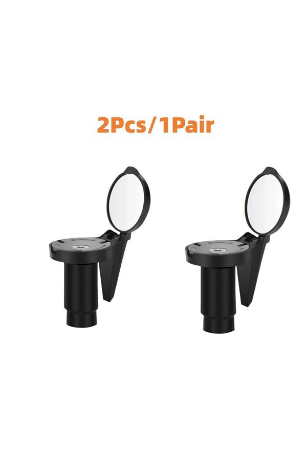 Choice-2 PCS Bicycle 1PC Rear View Convex Mirror Handlebar Drop Bar Mount Acrylic Lens Back Sight Reflector 1
