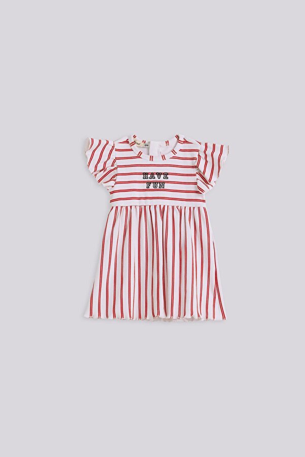 GB Baby BG Store Kız Bebek Çizgili Elbise