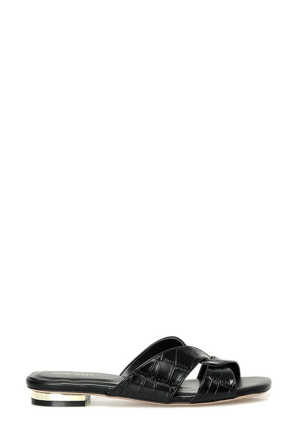 Nine West-Yelena 4Fx Black Women's Heeled Slippers 1