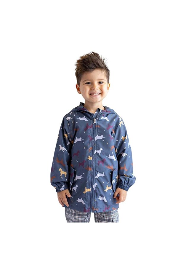 Zeyland Unisex Çocuk Yağmurluk-Antrasit