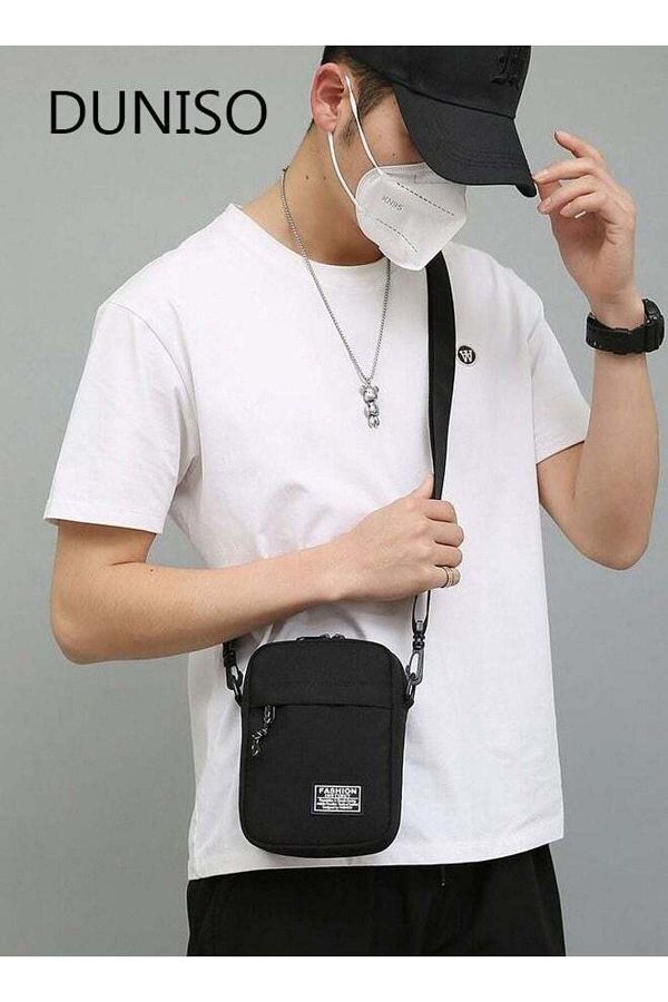 Generic-DUNISO Mens Crossbody Bag Shoulder Bag with Adjustable Strap and Top Handle Multi-layer Functional N 1