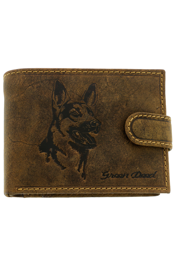 GiftExpress-Genuine leather wallet wolf dog RFID 1