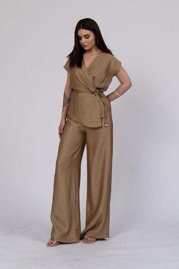 MONETA ANİTA-New Season Premium Bright Mustard Vest/Pants Set/ Wedding, Event, Party, Meeting Collection 1