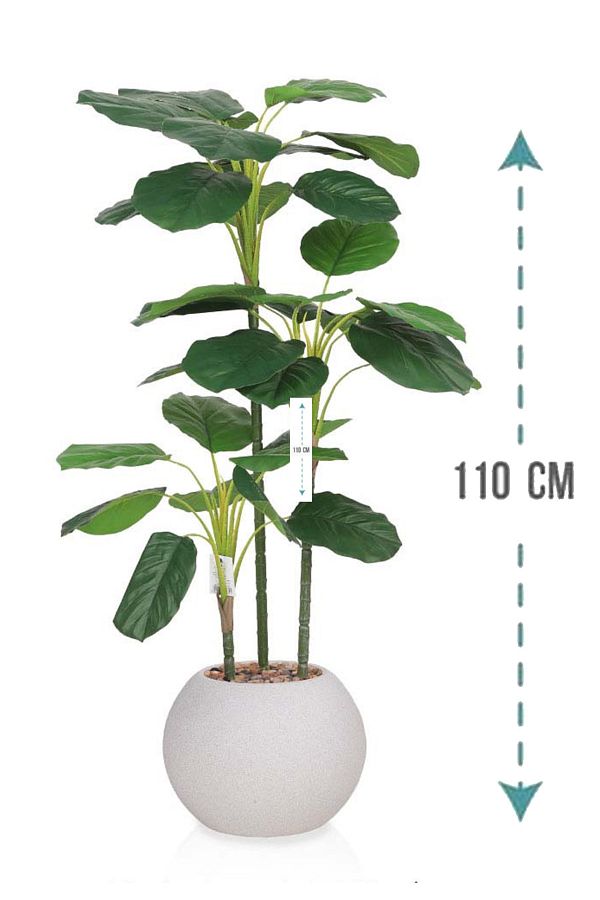 Generic-Artificial Vius Umbellata Tree with Round Plastic Stand 1