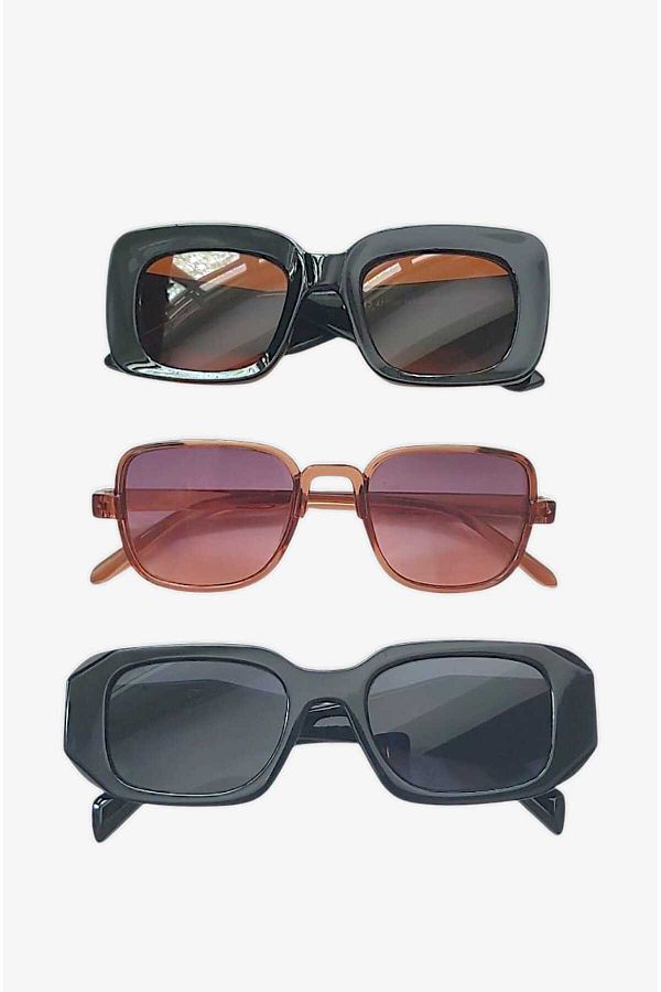 roseberry-3-Piece Unisex Uv 400 Sunglasses New Season Opportunity Set with 3 Glasses Cases Gift - R1433 1
