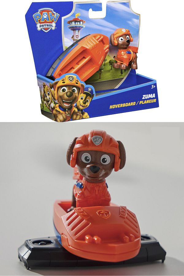 TOYFEST-Paw Patrol: Action Pups Zuma Action Figure and Hoverboard Aircraft Toy with Foldable Wings -5 cm 1